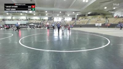 55 lbs 3rd Place Match - Wyatt Hyden, Buccaneer Wrestling Club vs Kolt Lewis, TN Wrestling Academy
