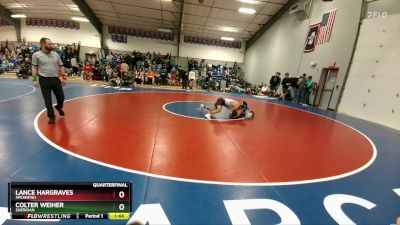 150A Quarterfinal - Colter Weiher, Sheridan vs Lance Hargraves, Spearfish