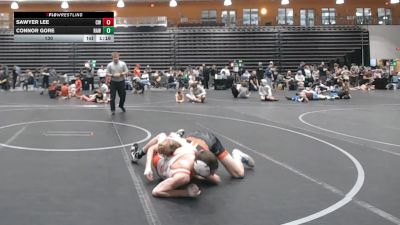 130 lbs Round 5 (8 Team) - Sawyer Lee, Crossroads Wrestling vs Connor Gore, RAW