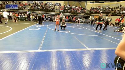 58 lbs Consi Of 8 #2 - Ralph Perez, Cowboy Wrestling Club vs River Pearson, Scrap Yard Training