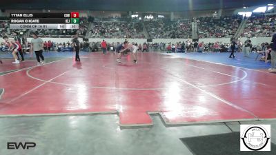 128 lbs Consi Of 16 #1 - Tytan Ellis, Coweta vs Rogan Choate, Hennessey Eagles Jr High