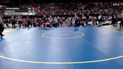 4A 138 lbs 5th Place Match - Wylee Bidiman, Homedale vs Colton Coy, Kimberly