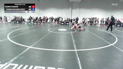 Champ. Round 3 - Kamryn Mason, Ascend Wrestling Academy vs Hannah Naccarati-Cholo, Arizona Girls Wrestling