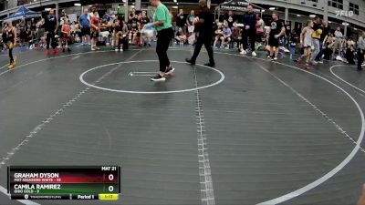 56 lbs Round 7 (8 Team) - Camila Ramirez, Ohio Gold vs Graham Dyson, Mat Assassins White