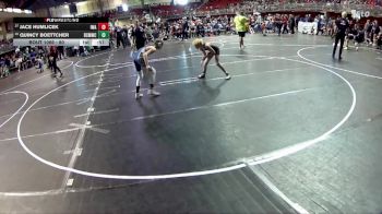 80 lbs Champ. Round 2 - Quincy Boettcher, Banner County MatCats Wrestling Club vs Jace Humlicek, IronHawk Wrestling Academy