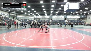 125 lbs Champ. Round 2 - Luke Green, Mt. Olive vs Corey Dye, Andrew College