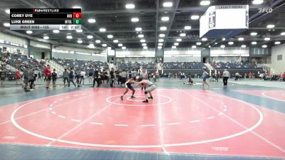 125 lbs Champ. Round 2 - Luke Green, Mt. Olive vs Corey Dye, Andrew College