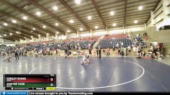 101 lbs Cons. Round 3 - Sawyer Sage, Idaho vs Conley Evans, Utah