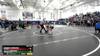 135 lbs Champ. Round 2 - Dalila Preciado, Long Beach Poly vs Joanna Carranza, Elsinore