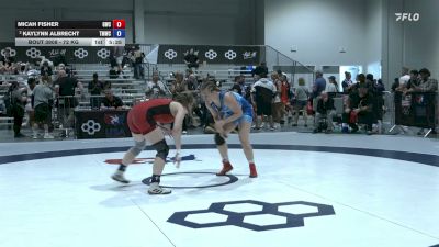 72 kg Cons. Quarters - Micah Fisher, Greenbrier Wrestling Club vs Kaylynn Albrecht, Titan Mercury Wrestling Club (TMWC)
