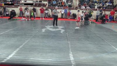 90_B lbs Round Of 16 - Kingston Garner, Trinity vs Connor Cunningham, Stroudsburg