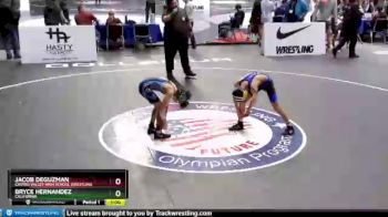 94 lbs Cons. Semi - Jacob Deguzman, Castro Valley HIgh School Wrestling vs Bryce Hernandez, California