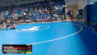 185 lbs Semis & 1st Wb (8 Team) - Breanna Thomley, Vancleave High School vs Harley Garner, St. Martin High School Girls