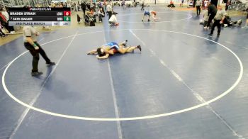 16U Boys - 175 lbs 3rd Place Match - Tate Sailer, MATPAC Wrestling Club vs Braden Strain, Lost City Wrestling Club