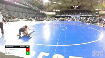 2A 157 lbs Quarterfinal - Colin Attaway, East Valley (Yakima) vs Caleb Dale, White River