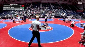 130 lbs Cons. Semi - Brooklyn Duck, Pepperell vs Nadia Miller, Whitewater