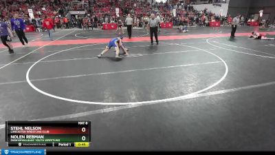 125 lbs Cons. Round 3 - Nolen Rebman, ParkviewAlbany Youth Wrestling vs Stehl Nelson, Lancaster Wrestling Club