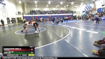120 lbs Champ. Round 1 - Alekzander Isbelle, University vs Liam Pettit, Priest River