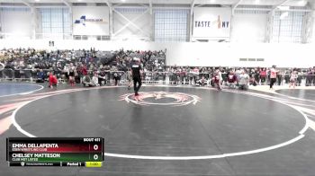 60-65 lbs Semifinal - Emma DellaPenta, Eden Wrestling Club vs Chelsey Matteson, Club Not Listed