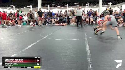 110 lbs Round 2 (8 Team) - Benjamin Murphy, U2 Upstate Uprising Red vs Jaeden Olivo, Force WC