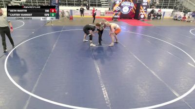 Junior Boys - 190 lbs Cons. Semis - Carter Vannest, Vasky Bros\Pitman Wrestling Club vs Seth Martin, Team Idaho Wrestling Club