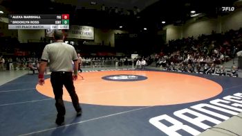 1st Place Match - Alexa Marshall, Panguitch vs Brooklyn Ross, South Summit