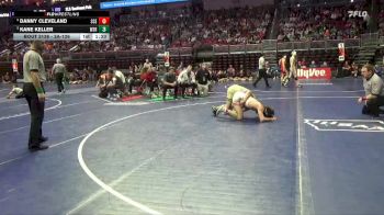3A-126 lbs Champ. Round 2 - Danny Cleveland, Sioux City East vs Kane Keller, Waverly-Shell Rock