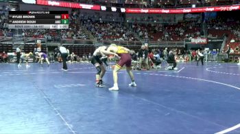 3A-157 lbs Cons. Round 2 - Rylee Brown, Fort Dodge vs Andrew Rouh, Ankeny