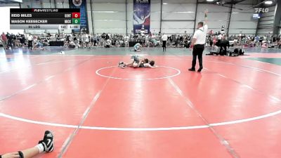 95 lbs Rr Rnd 1 - Reid Miles, Gentile Trained vs Mason Keesecker, Micky's Maniacs Blue