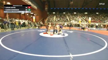 2A-157 lbs Champ. Round 1 - Logan Dafoe, Thermopolis vs Caiden Sorenson, Greybull/Riverside