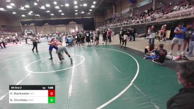 190 lbs Rr Rnd 2 - Harvey Blackwater, Rez WC vs Noah Chumbley, Widefield WC