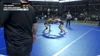 115 lbs Consi Of 16 #1 - Itzel Herrera, Corona (SS) vs Lina `Bowie` Hernandez, San Pedro (LA)