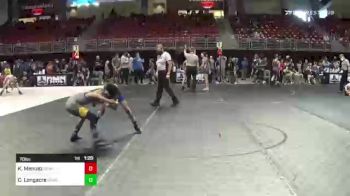 70 lbs Quarterfinal - Kyle Menuez, Grandview vs Cutler Longacre, Seward WC