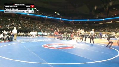 157 Class 1 lbs Quarterfinal - Carter Flick, Cameron vs Chase Wilson, Polo