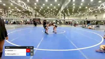 101 lbs 7th Place - Nakayla Dawson, Michigan Rev Girls Team 2 vs Sara McLaughlin, Doughgirls