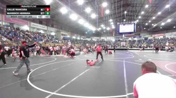37 lbs Quarterfinal - Callie Wancura, No Team vs Maverick Herrera, Betterman Elite