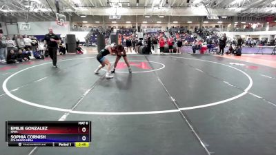 110 lbs Cons. Semi - Sophia Cornish, Colorado Mesa vs Emilie Gonzalez, Iowa