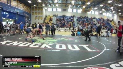 175 lbs Cons. Round 4 - Julian Gonzales, North Fort Myers High School vs Eli Sanford, Camden