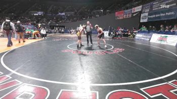4A Boys 144 lbs Champ. Round 1 - Jackson Swanson, North Bend Boys vs Marshall Gobet, Molalla Boys