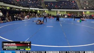 70 lbs 1st Place Match - Isabella Henze, Maverick Training Center vs Kinley Pederson, Summit Wrestling Academy