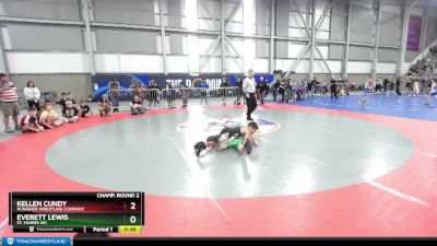 78 lbs Champ. Round 2 - Kellen Cundy, Punisher Wrestling Company vs Everett Lewis, St. Maries WC