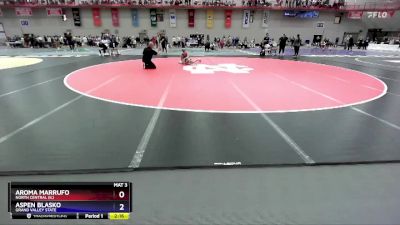 124 A Champ. Round 1 - Aspen Blasko, Grand Valley State vs Aroma Marrufo, North Central (IL)