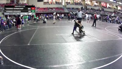 62 lbs Cons. Semi - Exodus Horsechief, Hawks Wrestling Club (Lincoln) vs Konner Bohaboj, Howells-Dodge