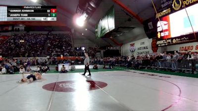 4A 165 lbs Cons. Semi - Gunner Johnson, Marsh Valley vs Joseph Torr, Timberlake