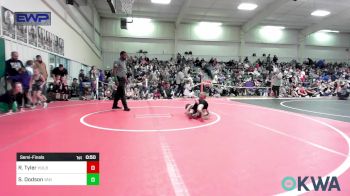 49 lbs Semifinal - River Tyler, Hulbert vs Seeley Dodson, Van Buren Matdawgs