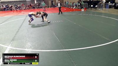 102 lbs Semis & 1st Wrestleback (8 Team) - Beckham Bunkowske, Perham vs Beau Bieniek, Waconia