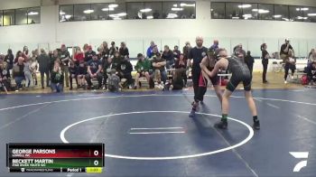 112 lbs Cons. Round 3 - George Parsons, Lowell WC vs Beckett Martin, Pine River Youth WC