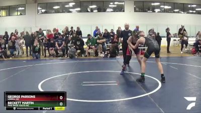 112 lbs Cons. Round 3 - George Parsons, Lowell WC vs Beckett Martin, Pine River Youth WC