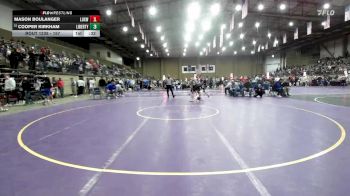 157 lbs Cons. Round 4 - Mason Boulanger, Luxemburg-Casco vs Cooper Kirkham, Liberty