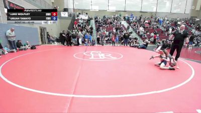 62-66 lbs Round 5 - Luke Wolfley, Snake River Wrestling Club vs Urijah Tamayo, Fighting Squirrels Wrestling Club